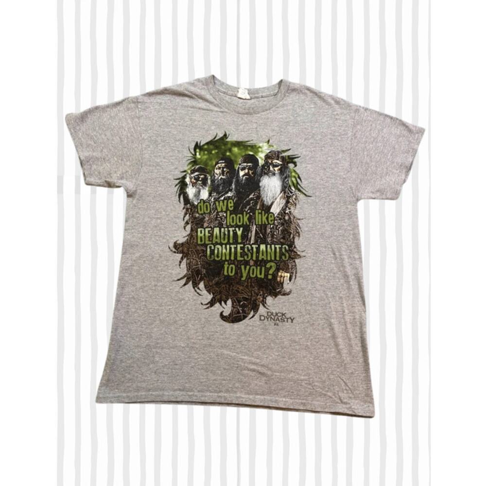 Duck Dynasty Graphic T-Shirt Gray Size US UK Medium